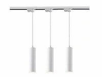 [00897] gu10 track spot decorative pendant lamp cylinder 24cm sand white - afbeelding 3 van  6