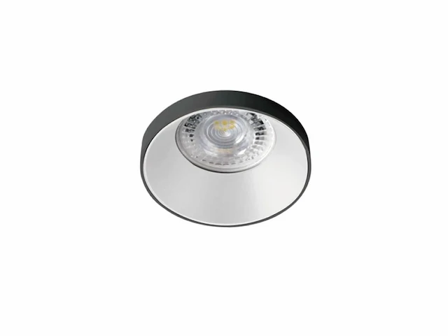 [00909] gu10 recessed fixture white and black with lamp holder - afbeelding 1 van  3