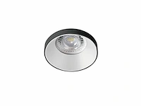 [00909] gu10 recessed fixture white and black with lamp holder