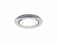 [00912] gu10 recessed fixture, chrome, with lamp holder - afbeelding 2 van  8