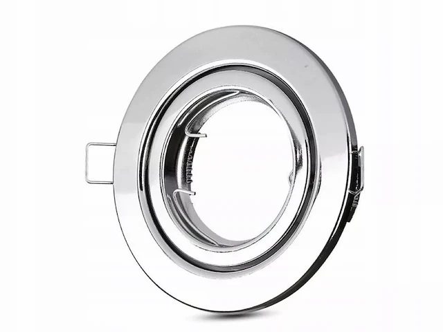 [00912] gu10 recessed fixture, chrome, with lamp holder - afbeelding 4 van  8