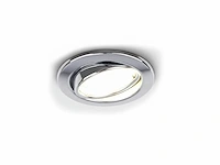 [00912] gu10 recessed fixture, chrome, with lamp holder