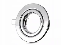[00912] gu10 recessed fixture, chrome, with lamp holder - afbeelding 4 van  8