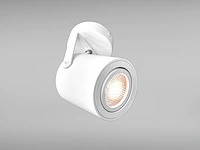 [00923] gu10 surface-mounted spotlight fixture cylinder sand white rotatable - afbeelding 5 van  8