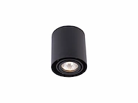 [00933] gu10 design surface-mounted spot fixture, 10cm, black, tiltable