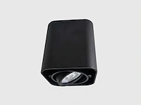[00935] gu10 design surface-mounted spot fixture 10cm black tiltable - afbeelding 3 van  9
