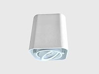 [00936] gu10 design surface-mounted spot fixture 10cm white tiltable - afbeelding 2 van  8