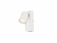 [00943] bedside lamp wall light gu10 fixture cylinder sand white adjustable