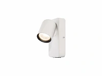 [00944] bedside lamp wall light gu10 fixture cylinder white and black adjustable