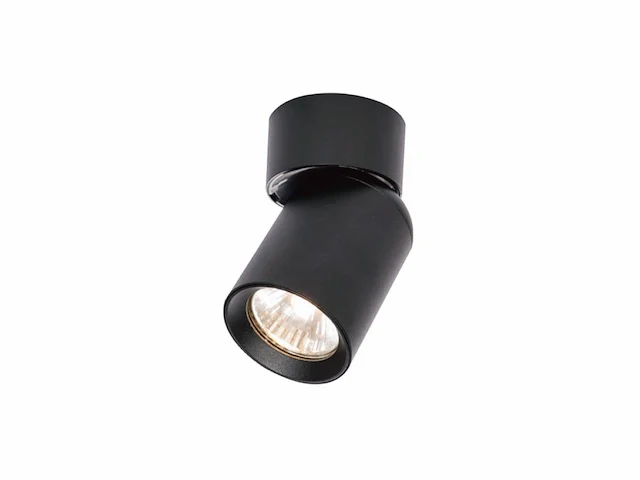 [00945] gu10 surface-mounted spot fixture cylinder sand black adjustable - afbeelding 1 van  7