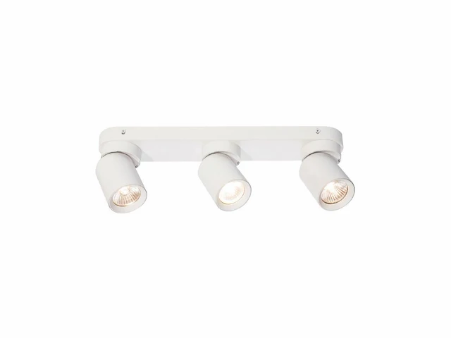 [00959] gu10 surface-mounted spotlight fixture triple cylinder sand white rotatable - afbeelding 1 van  8