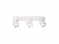 [00959] gu10 surface-mounted spotlight fixture triple cylinder sand white rotatable