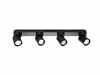 [00965] gu10 surface-mounted spotlight fixture 4 cylinders sand black rotatable