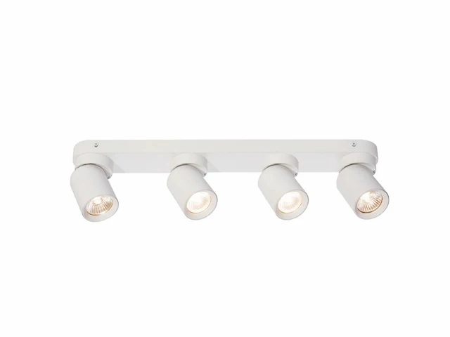 [00967] gu10 surface-mounted spotlight fixture 4 cylinders sand white rotatable - afbeelding 1 van  5