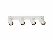[00968] gu10 surface-mounted spotlight fixture 4 cylinders sand white and black rotatable