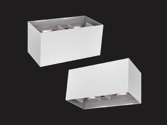 [00982] 12w led white wall lamp 4-light adjustable waterproof - afbeelding 7 van  9