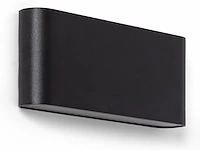 [01077] 12w led wall light dual beam black warm white waterproof 17.5cm - afbeelding 3 van  10