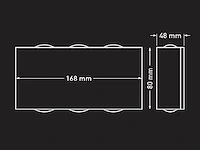 [01078] 6w led wall lamp six-light black warm white waterproof - afbeelding 8 van  9