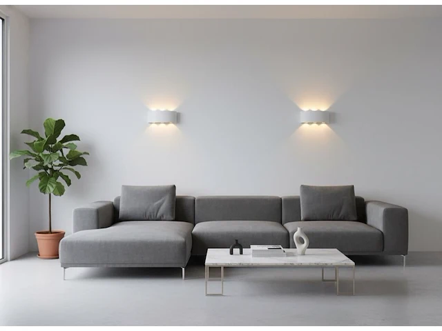 [01079] 6w led oval wall lamp six-light sand white warm white waterproof - afbeelding 5 van  8