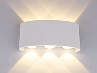 [01079] 6w led oval wall lamp six-light sand white warm white waterproof - afbeelding 2 van  8