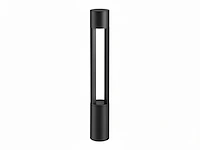 [01082] garden bollard light 60cm gu10 socket black waterproof