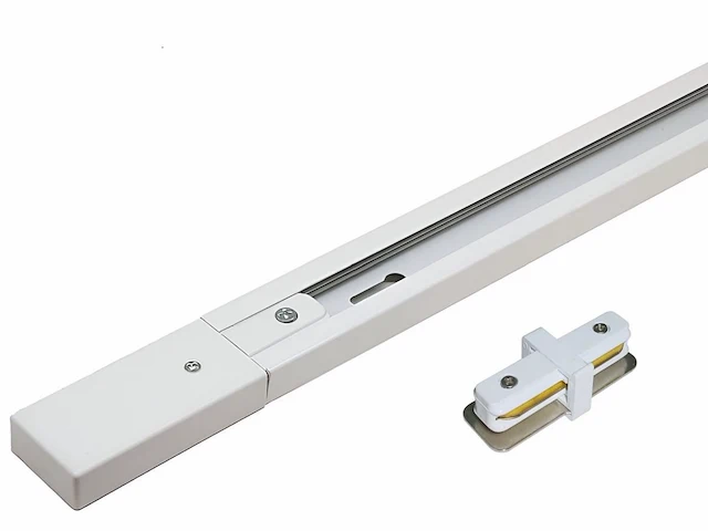 [01085] 1 metre track for 1-phase 2-wire track system with connector, white - afbeelding 1 van  4