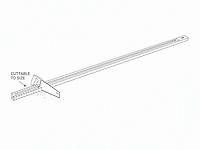 [01087] 2 metre track for 1-phase 2-wire track system with connector, white - afbeelding 4 van  4