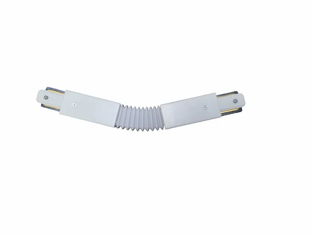 [01099] flexible connector for 1-phase 2-wire track system sand white - afbeelding 1 van  1