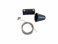 [01102] suspension kit for 1-phase 2-wire track system, sand black