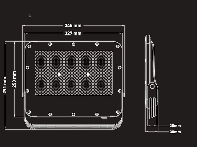[01110] 200w 3000k led floodlights with lens waterproof - afbeelding 6 van  8