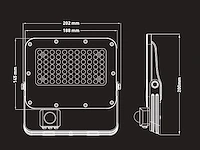 [01113] 50w 3000k led floodlights with sensor and lens waterproof - afbeelding 6 van  8