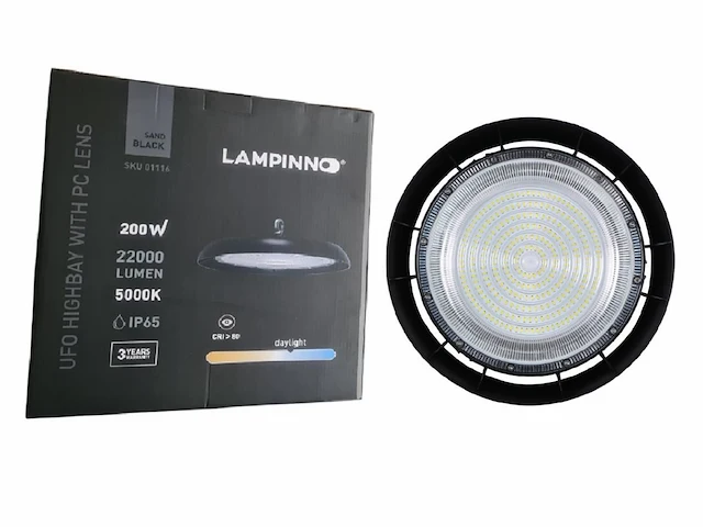 [01116] 200w 5000k led ufo highbay with lens waterproof - afbeelding 5 van  7
