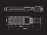 [01117] 50w 3000k led street light with lens waterproof tiltable - afbeelding 2 van  11