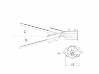 [01120] 100w 5000k led street light with lens waterproof tiltable - afbeelding 11 van  11