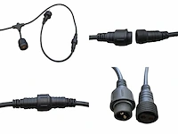 [01132] 10-meter e27 festoon string light with pendant sockets, connectable and water-resistant - afbeelding 8 van  9