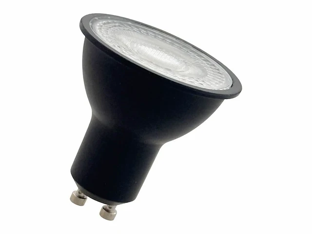 [01148] 7w gu10 led spot with lens 3000k black - afbeelding 1 van  2