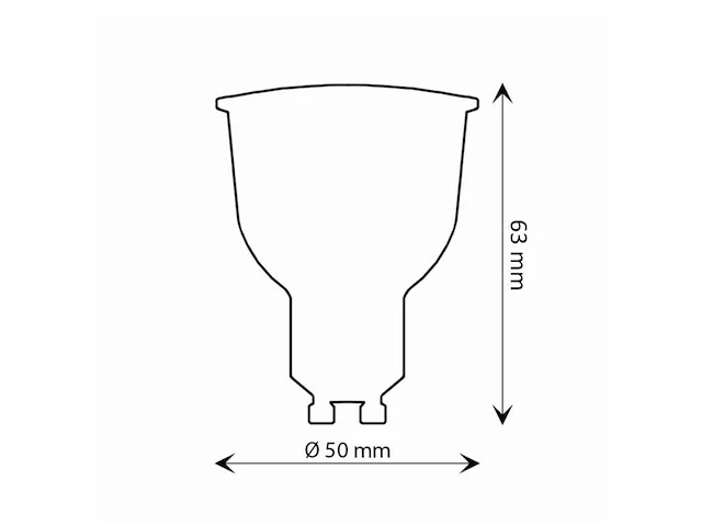 [01150] 9w gu10 led spot 3000k - afbeelding 2 van  3
