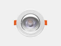 [01157] 4.9w smd led recessed spot 6000k matt white with lens - afbeelding 3 van  6
