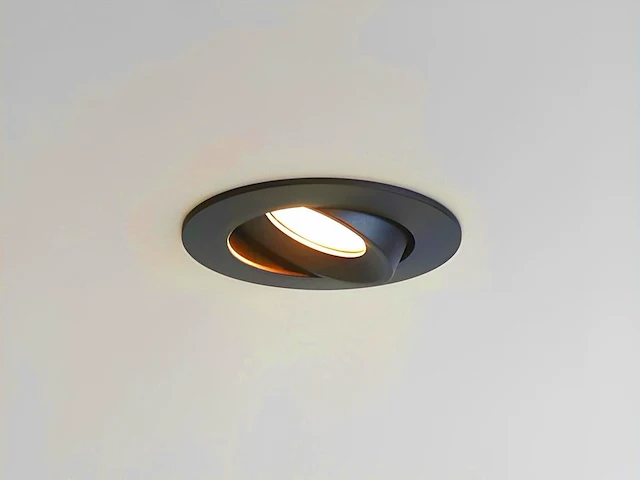 [01158] 4.9w smd led recessed spot 3000k black with lens - afbeelding 4 van  7