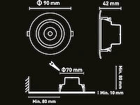 [01162] 4.9w cct 3-colour recessed spot waterproof black - afbeelding 5 van  5