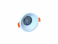 [01163] gu10 recessed fixture white with lamp holder