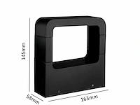 [01171] 10w led sand black garden lamp 14.5cm warm white - afbeelding 8 van  9