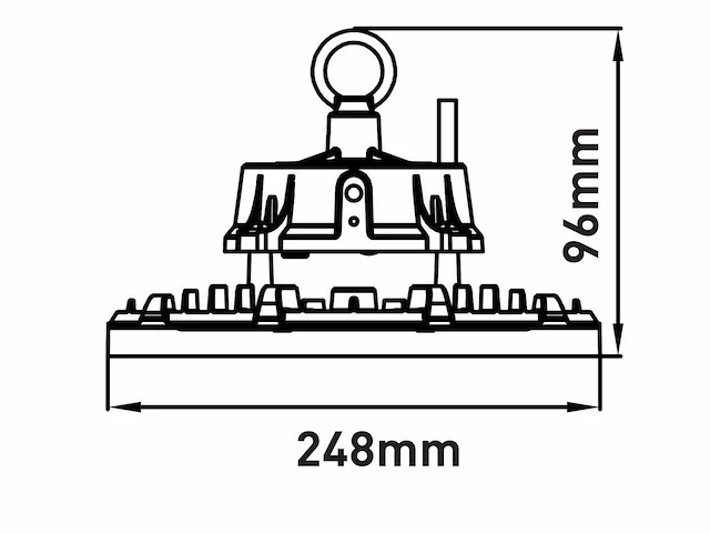 [01177] 150w 6500k pro led ufo highbay waterproof - afbeelding 6 van  7
