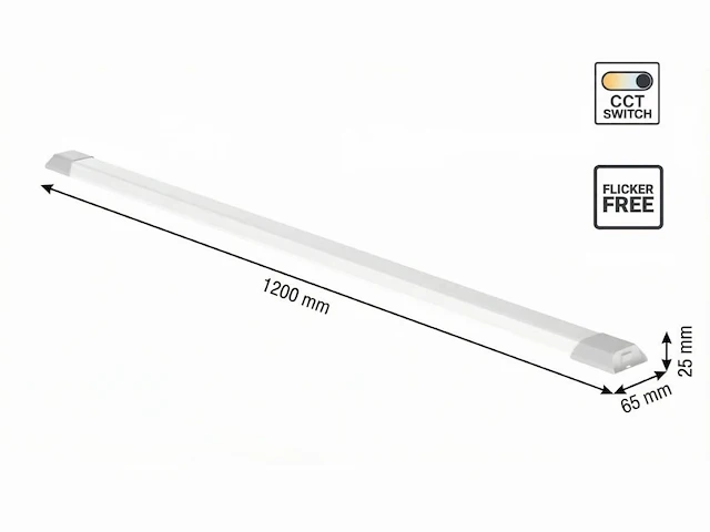 [01179] 40w 3 colour cct led batten light - afbeelding 4 van  6