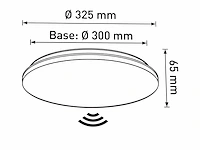 [01185] 24w cct 3-colour surface-mounted led panels splashproof with sensor - afbeelding 5 van  6
