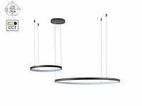 [01190] orien design pendant lamp sand black 80cm&40cm duo ring 50w led cct 3 colour & 3-step dimming - afbeelding 7 van  9