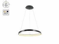 [01204p] auren design pendant lamp black 62cm 50w led cct 3 colour & 3 step dimming - afbeelding 2 van  6