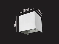 [01205] 7w led white wall lamp cube dual light adjustable waterproof - afbeelding 6 van  9