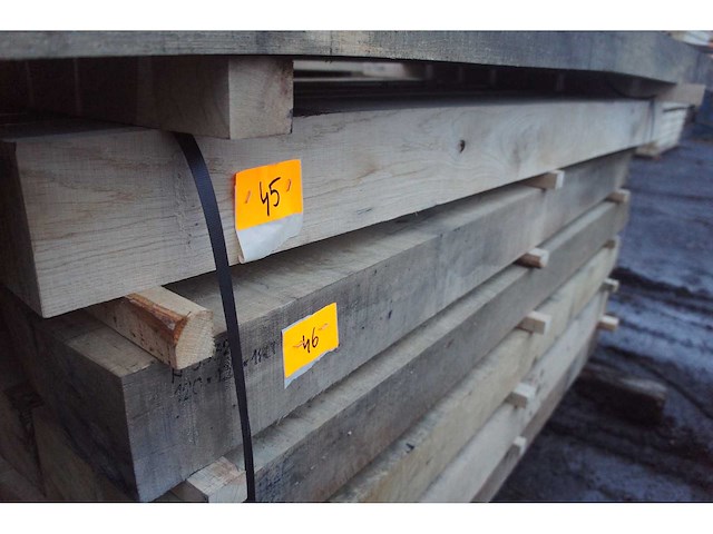 0,13 m³ eiken balken 120x120 - afbeelding 2 van  2