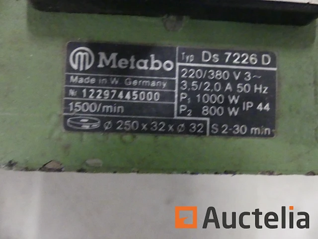 [013884-050] metabo ds 7226d dubbelkopslijpmachine, black&decker vouwwerktafel (ref: 010728-050) - afbeelding 2 van  5